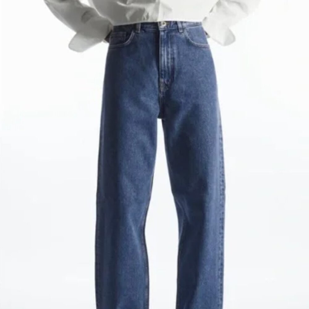 COS Tapered High Rise Full Length Jeans